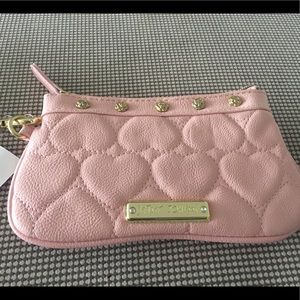 Betsey Johnson Pink wristlet